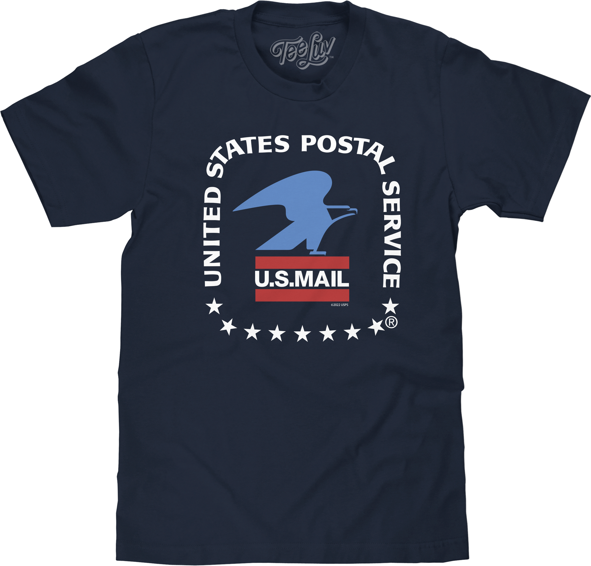 United States Postal Service U.S. Mail Eagle Mens T Shirt Navy Blue