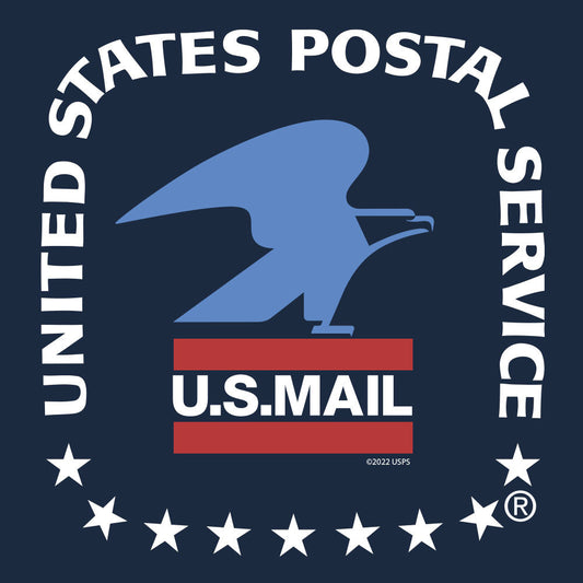 United States Postal Service U.S. Mail Eagle Mens T Shirt Navy Blue