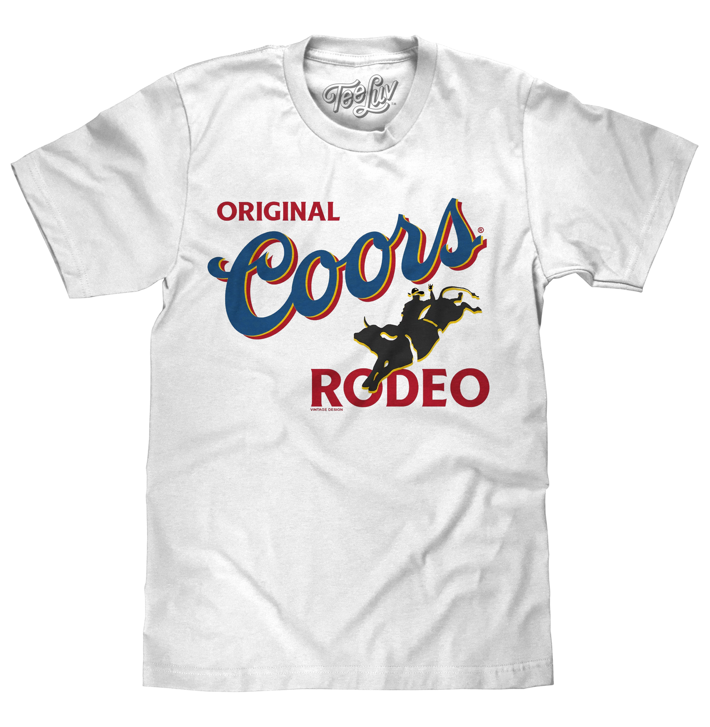 Coors Original Rodeo Beer Mens T Shirt White