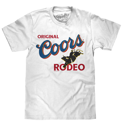 Coors Original Rodeo Beer Mens T Shirt White