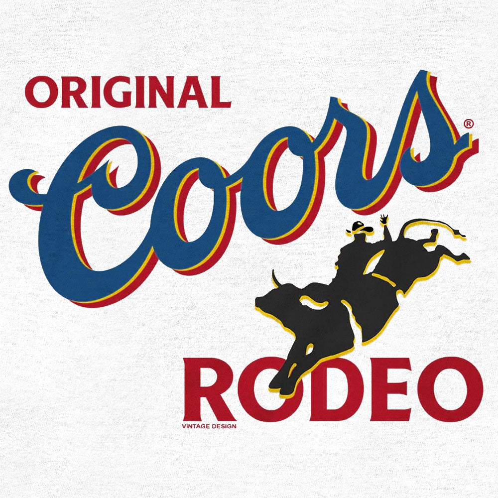 Coors Original Rodeo Beer Mens T Shirt White
