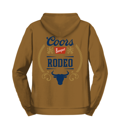 Coors Rodeo Hooded Sweatshirt Hoodie Brown