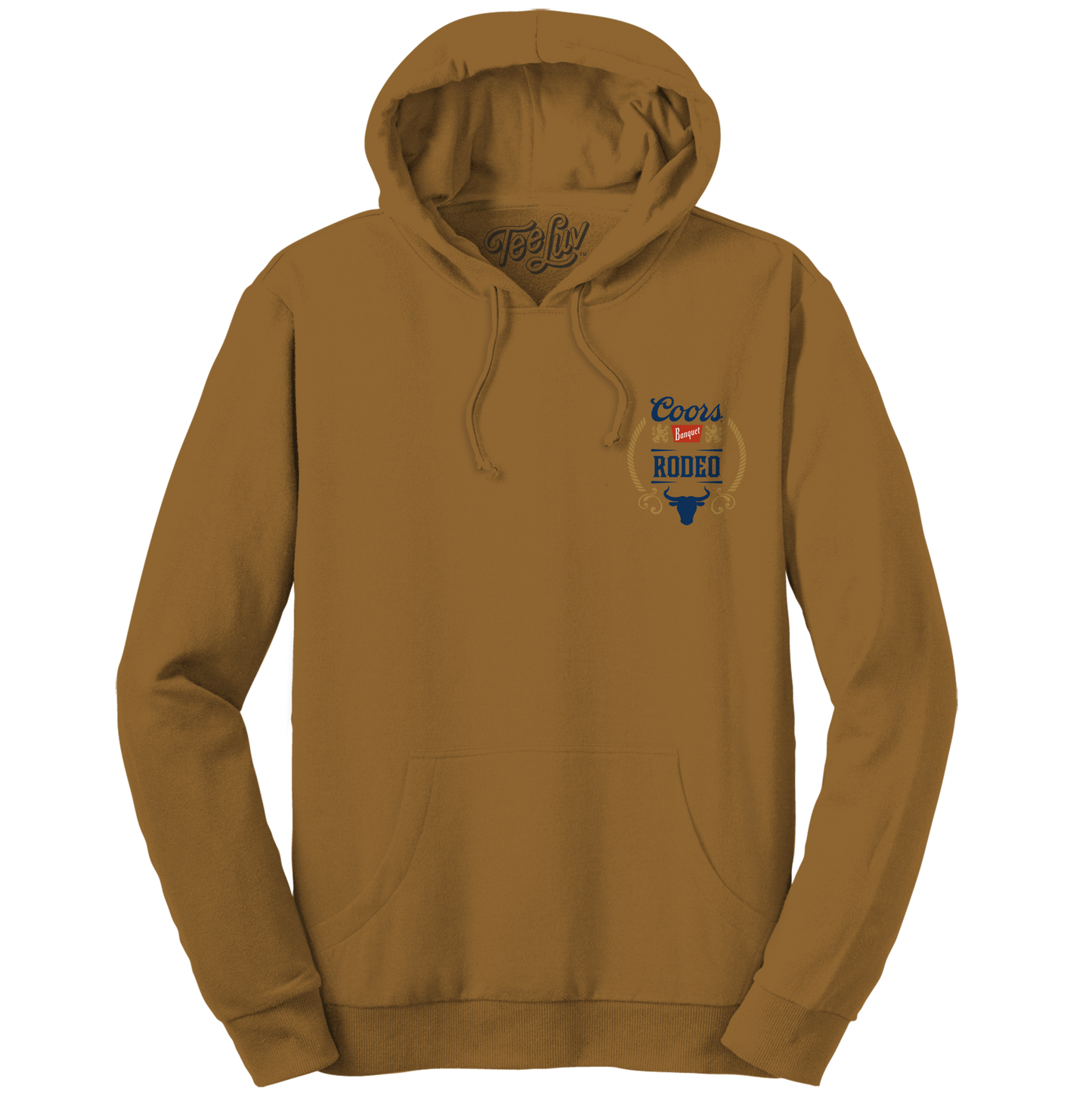 Coors Rodeo Hooded Sweatshirt Hoodie Brown