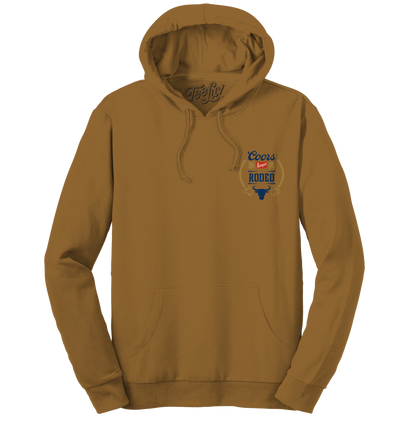 Coors Rodeo Hooded Sweatshirt Hoodie Brown