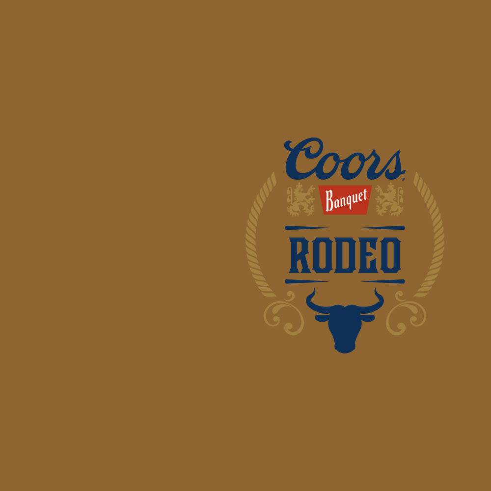 Coors Rodeo Hooded Sweatshirt Hoodie Brown