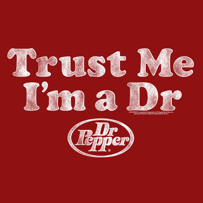 Dr Pepper Trust Me I'm a Doctor Mens T Shirt Cardinal Red
