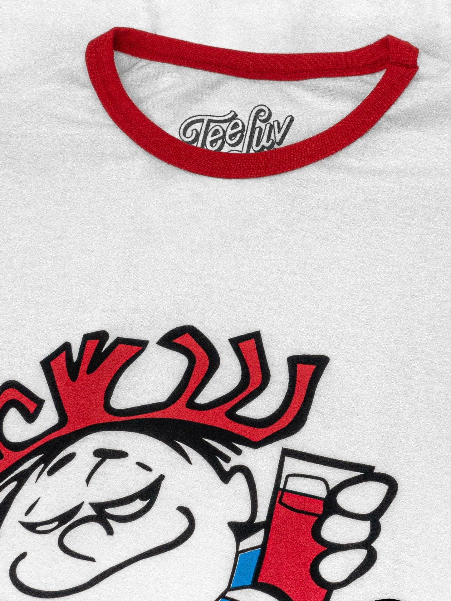 Hawaiian Punch Mens Ringer T Shirt White/Red