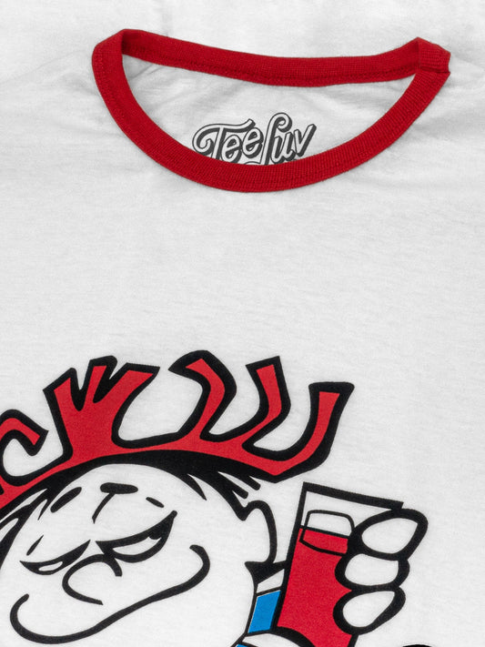 Hawaiian Punch Mens Ringer T Shirt White/Red