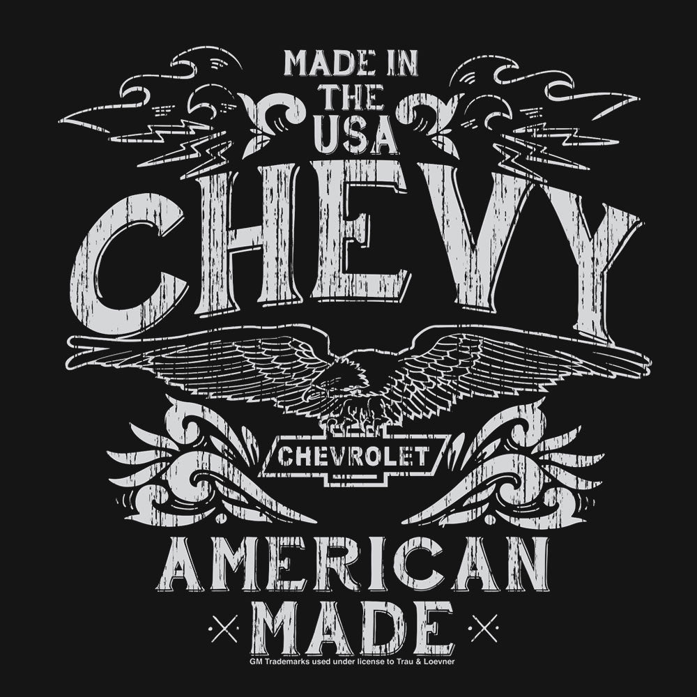 Chevrolet USA Mens T Shirt Black