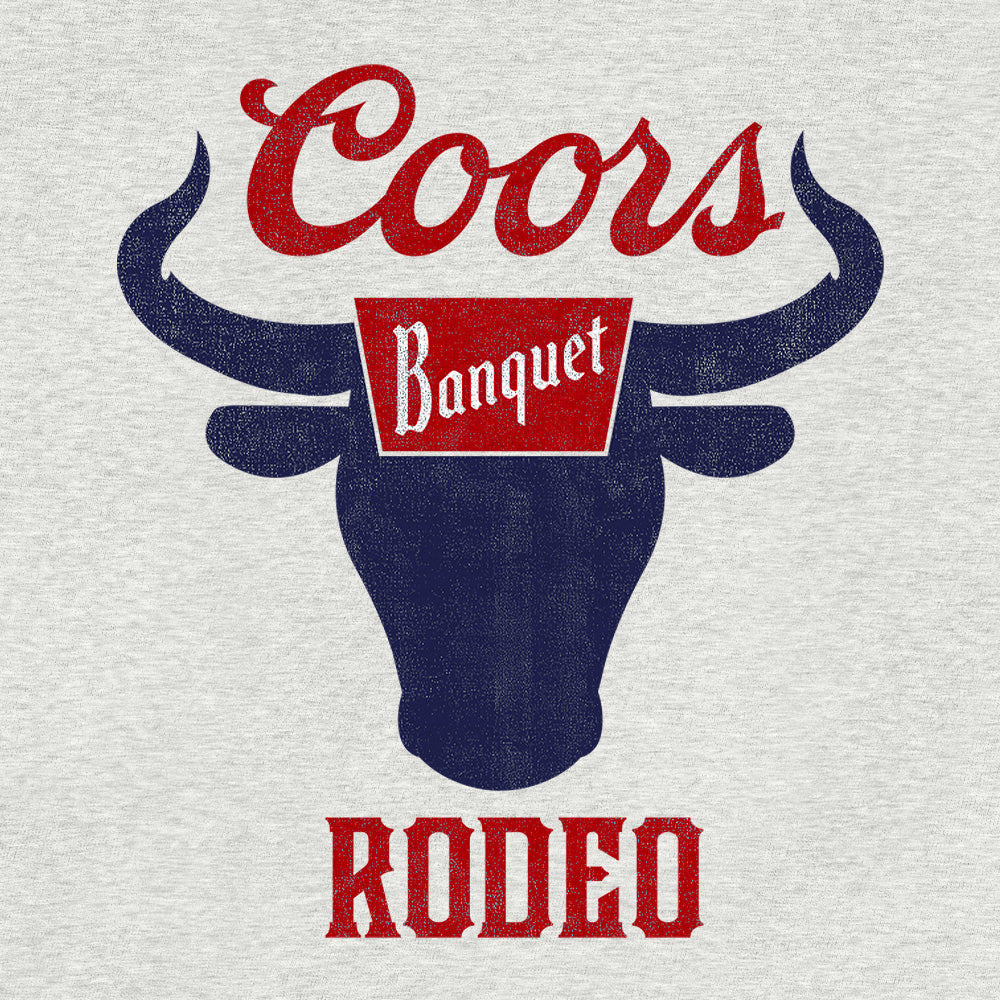 Coors Banquet Rodeo Hooded Sweatshirt Hoodie Gray