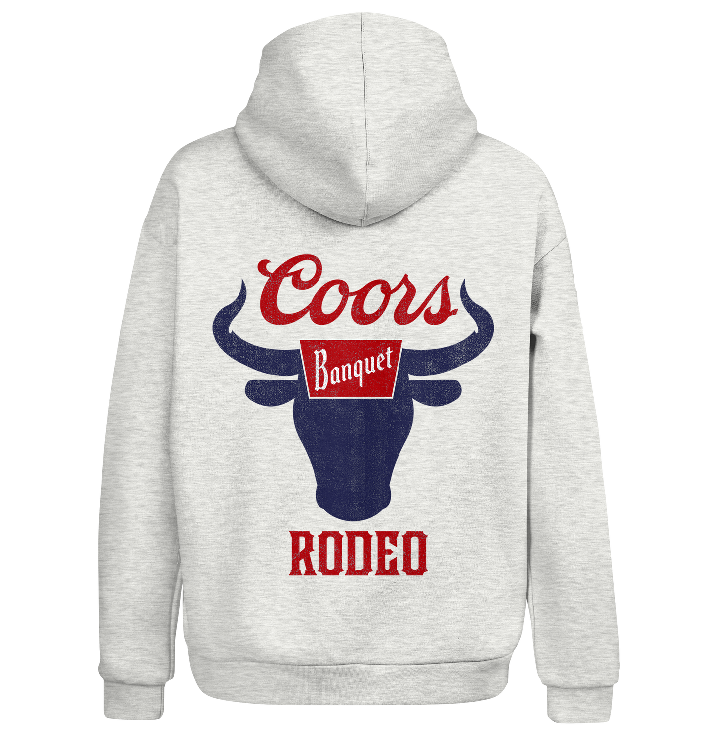 Coors Banquet Rodeo Hooded Sweatshirt Hoodie Gray