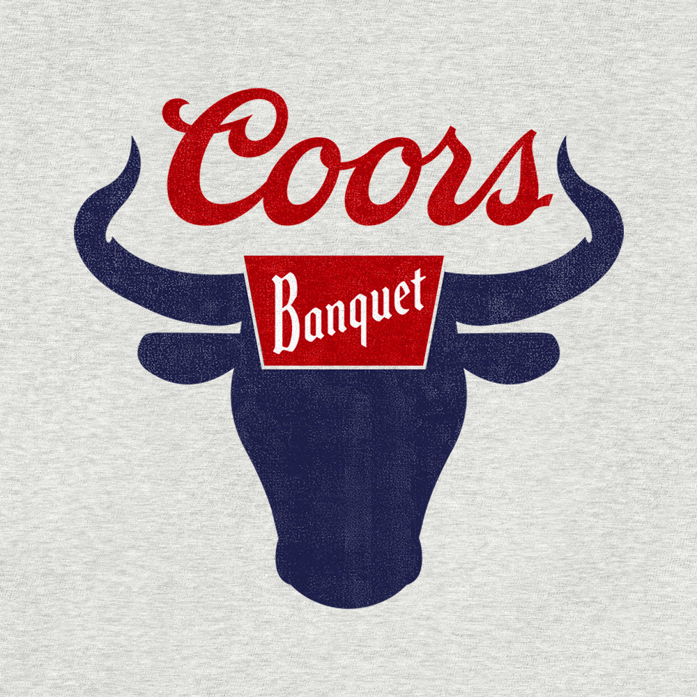 Coors Banquet Rodeo Hooded Sweatshirt Hoodie Gray