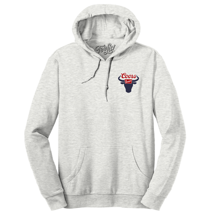 Coors Banquet Rodeo Hooded Sweatshirt Hoodie Gray