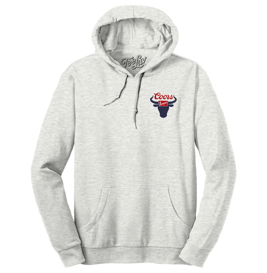 Coors Banquet Rodeo Hooded Sweatshirt Hoodie Gray