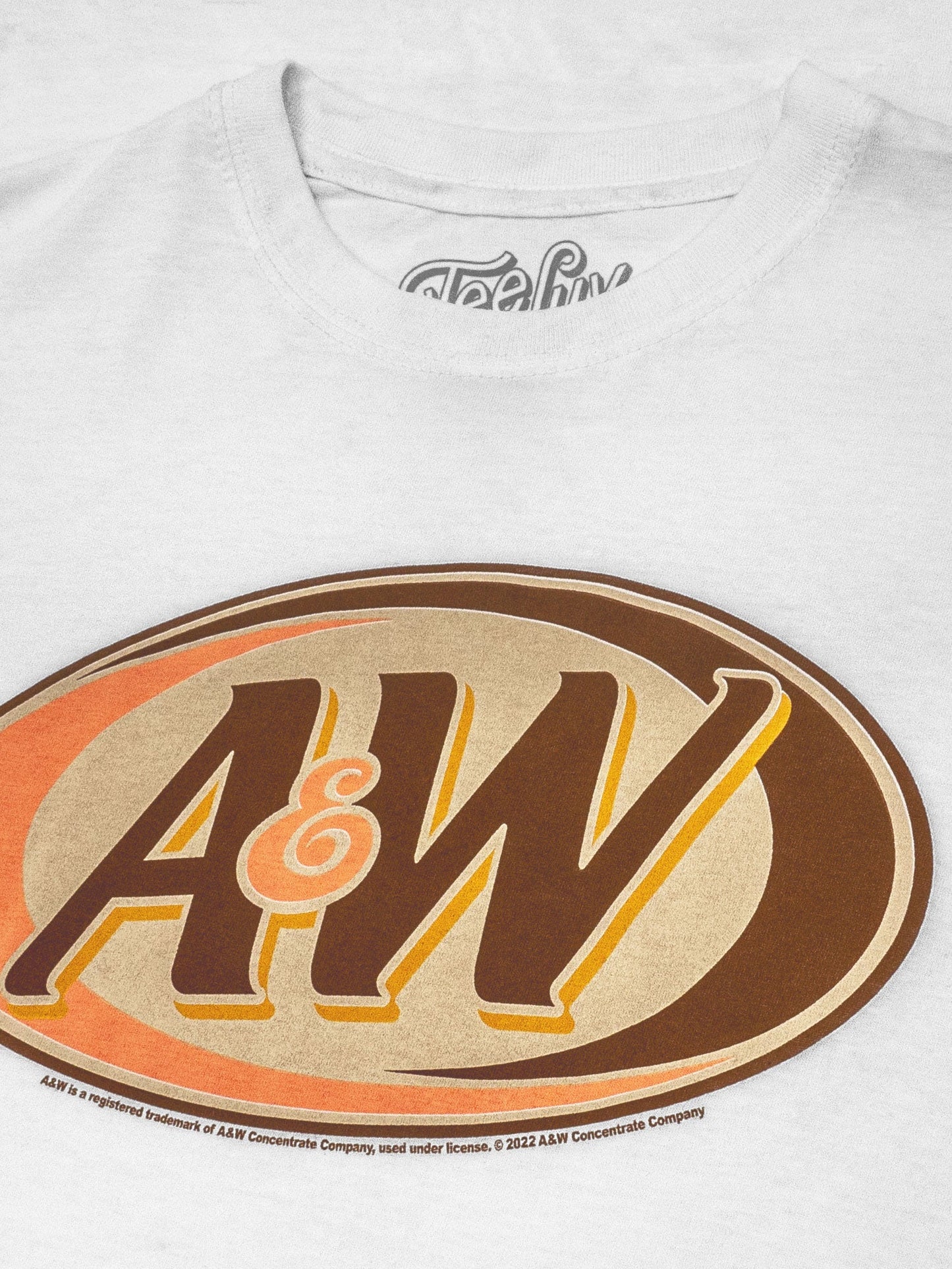 Retro A&W Root Beer Logo Mens T Shirt White