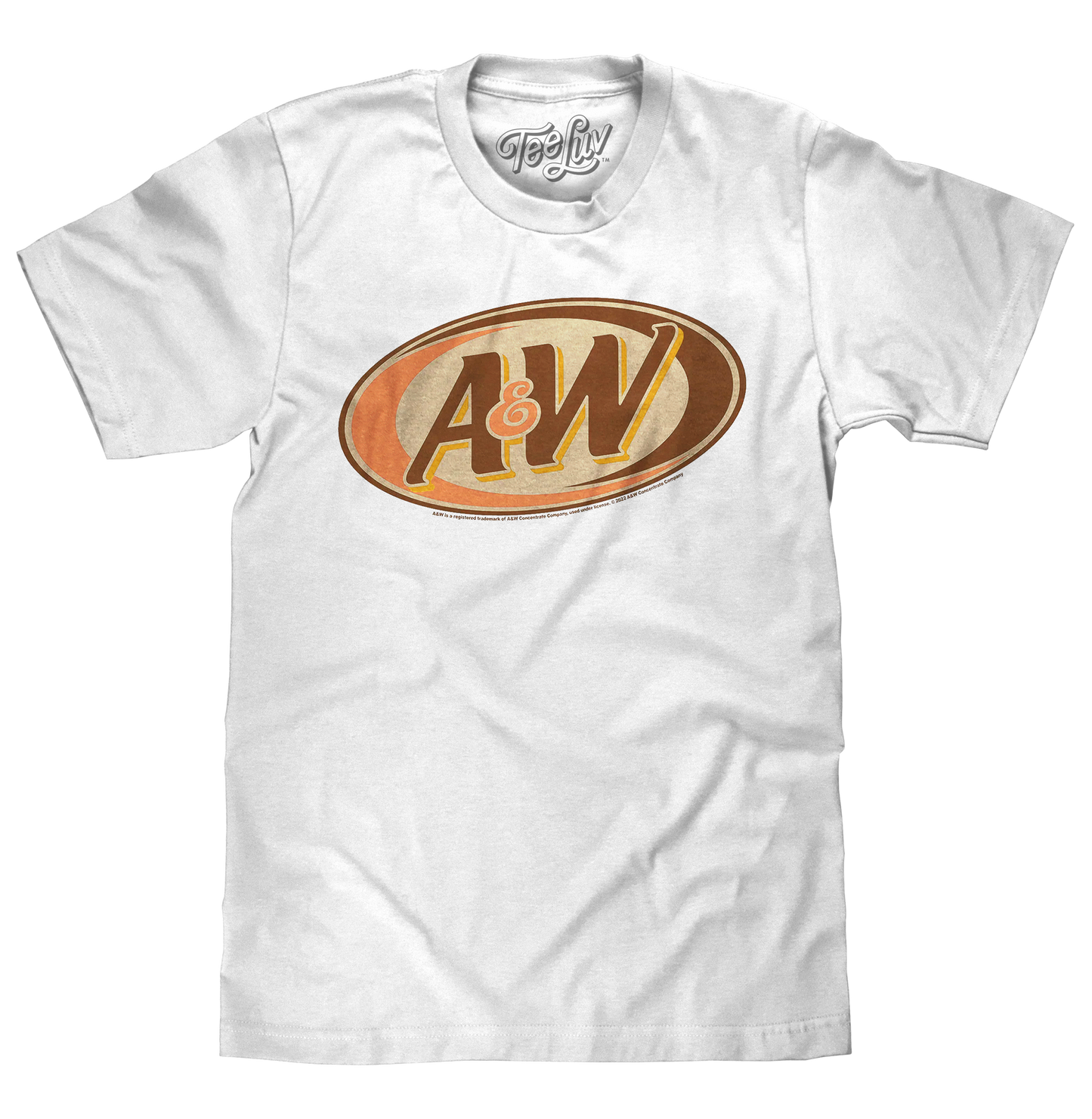 Retro A&W Root Beer Logo Mens T Shirt White