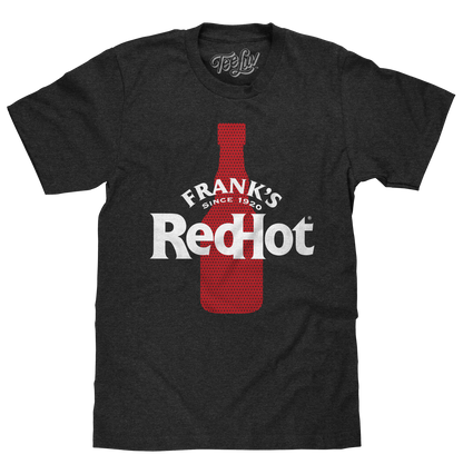 Frank's Red Hot Mens T Shirt Charcoal Gray