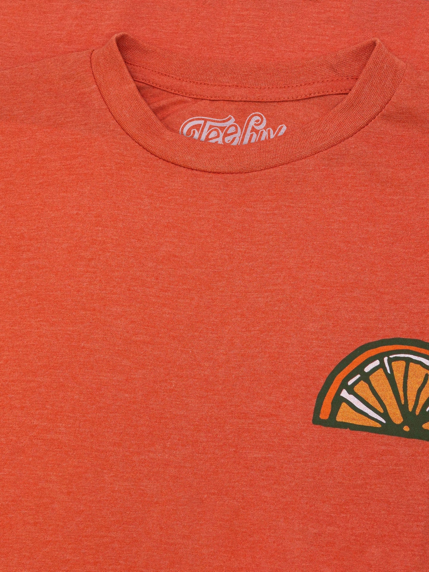 Orange Crush Soda Front and Back Print Mens T Shirt Orange Heather
