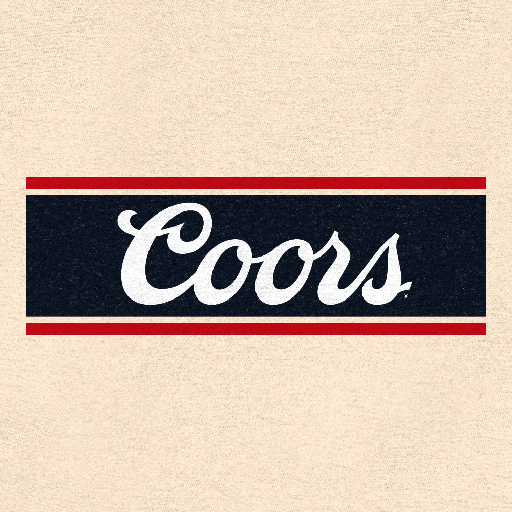 Coors Beer Logo Mens T Shirt Cream