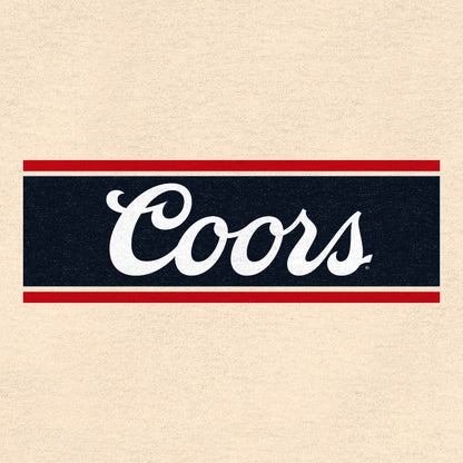 Coors Beer Logo Mens T Shirt Cream