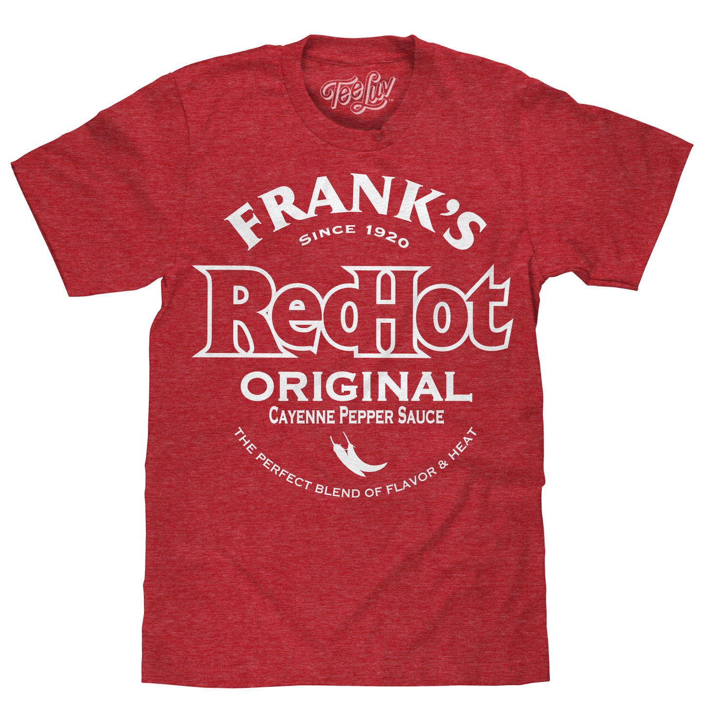 Frank's Red Hot Mens T Shirt Heather Red