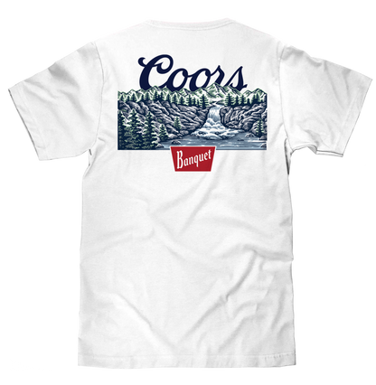 Coors Banquet Beer Front Back Mens T Shirt White