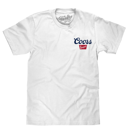 Coors Banquet Beer Front Back Mens T Shirt White