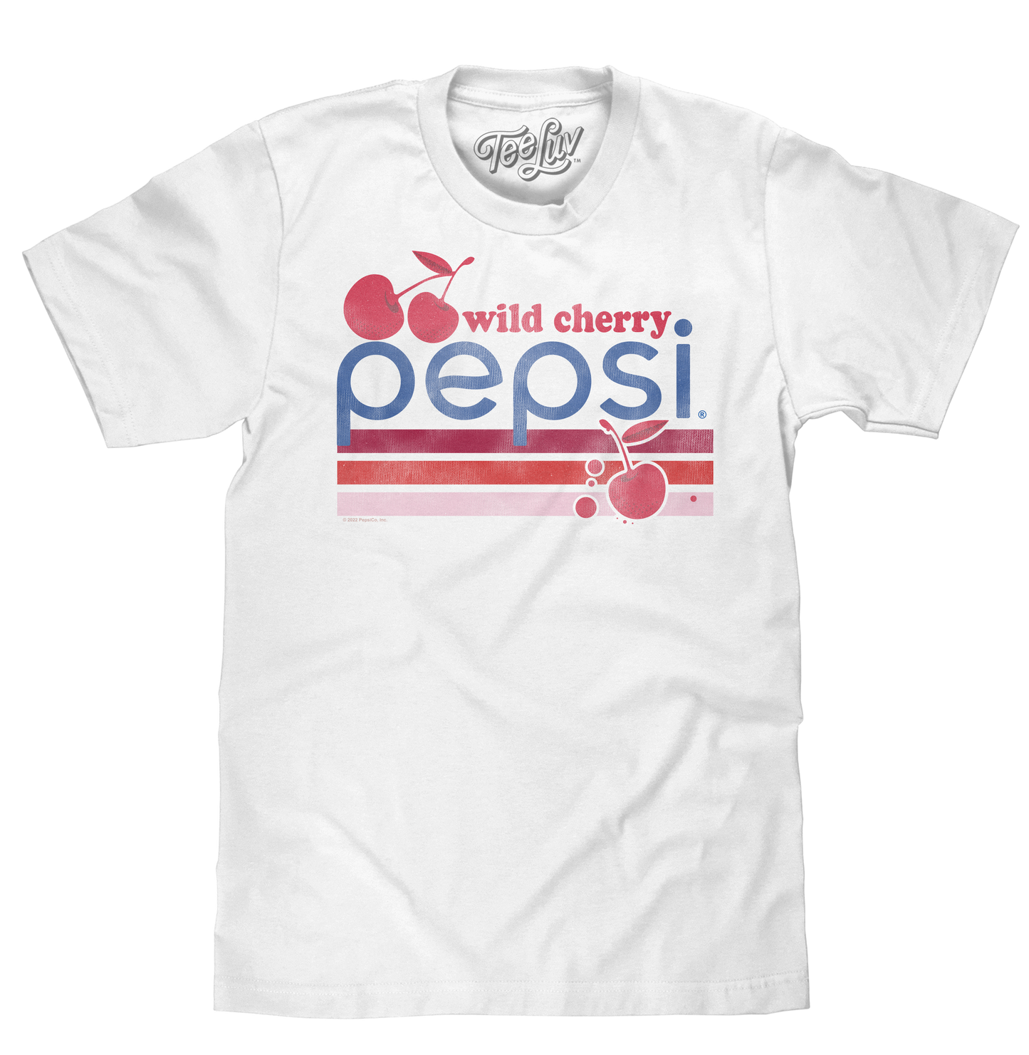 Vintage Wild Cherry Pepsi Logo Mens T Shirt White