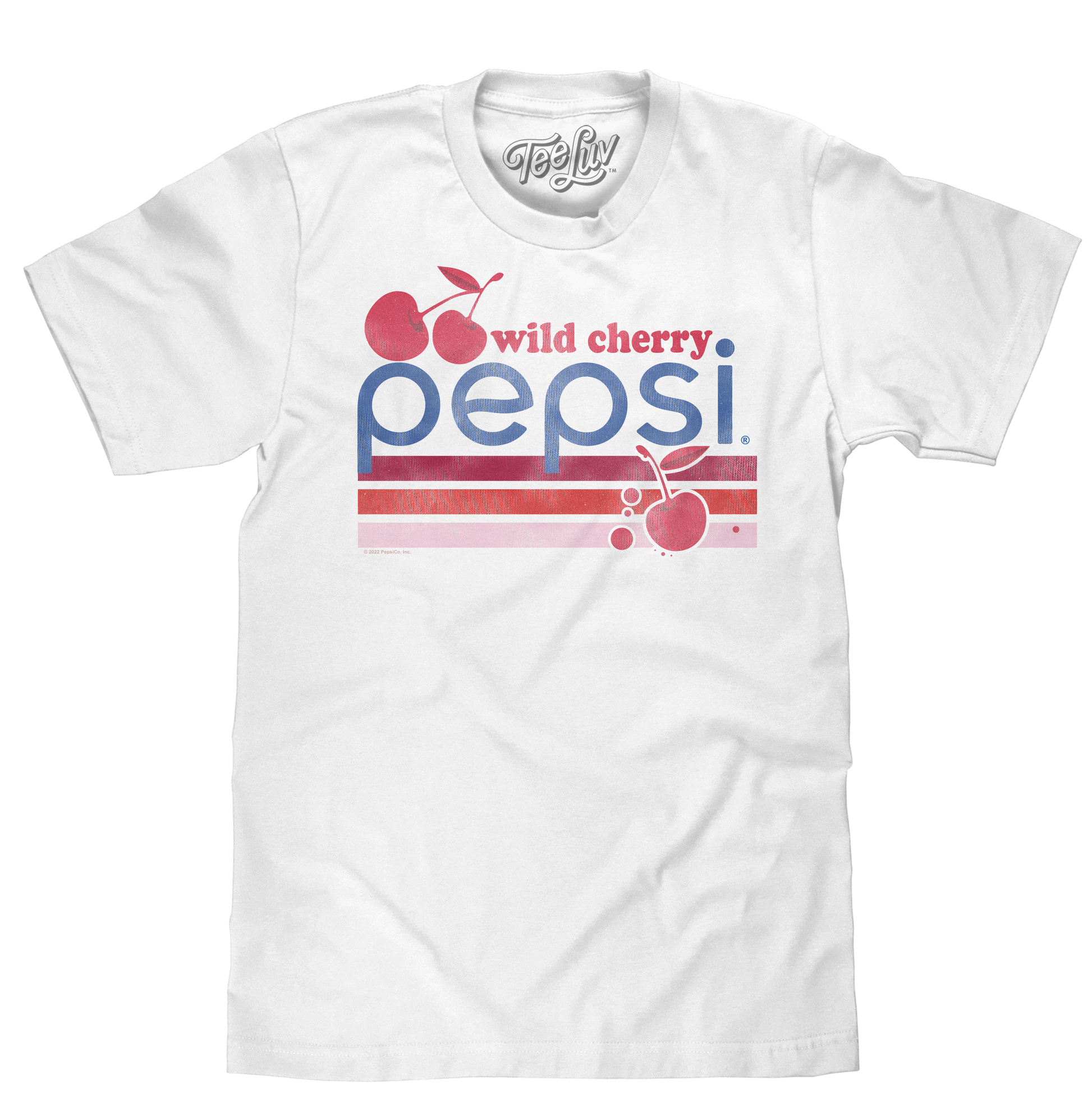 Vintage Wild Cherry Pepsi Logo Mens T Shirt White