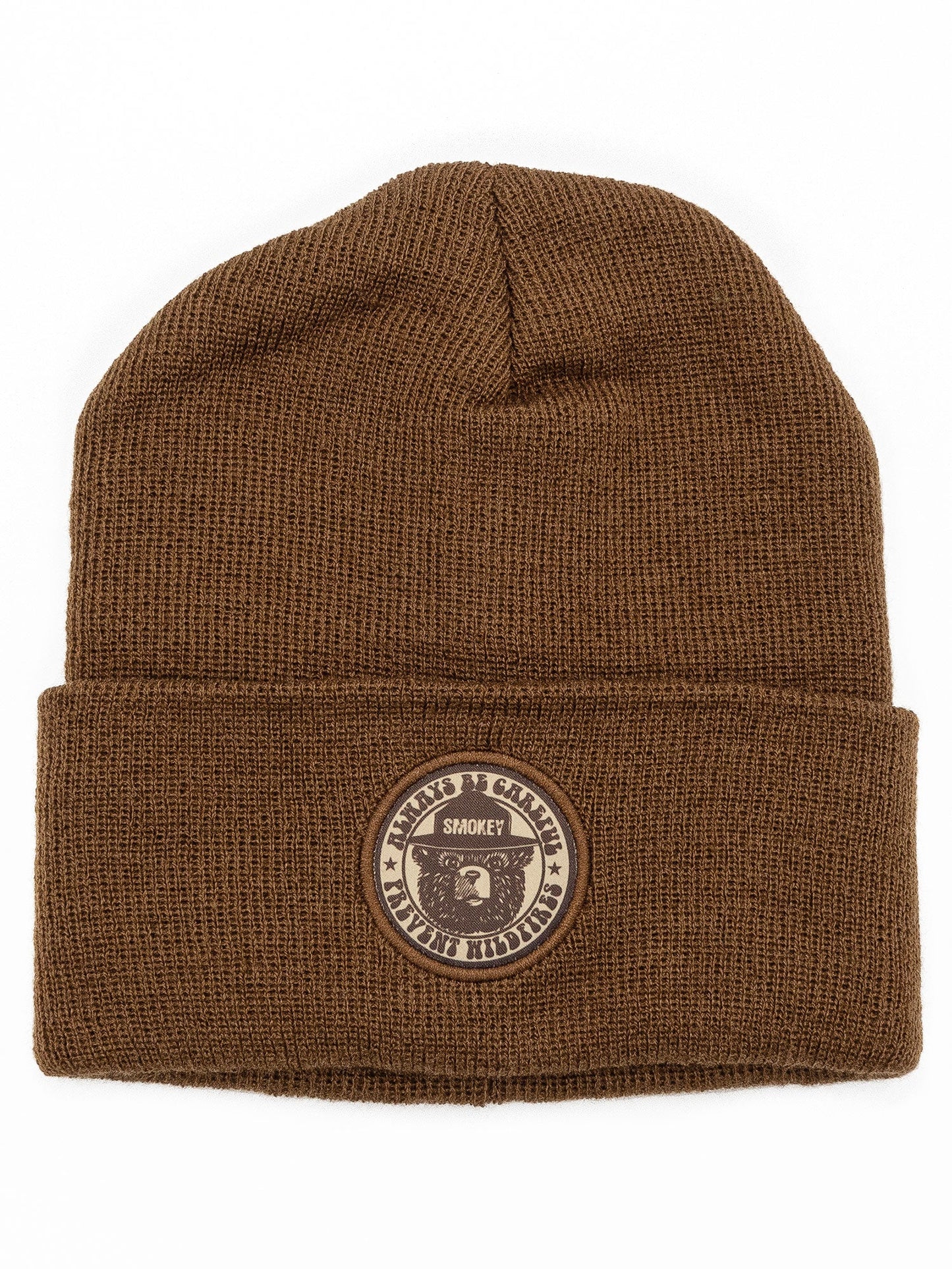 Smokey Bear Always Be Careful Prevent Wildfires Beanie Hat Brown