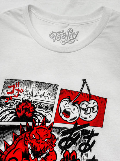 Mtn Dew Code Red Comic Book Mens T Shirt White