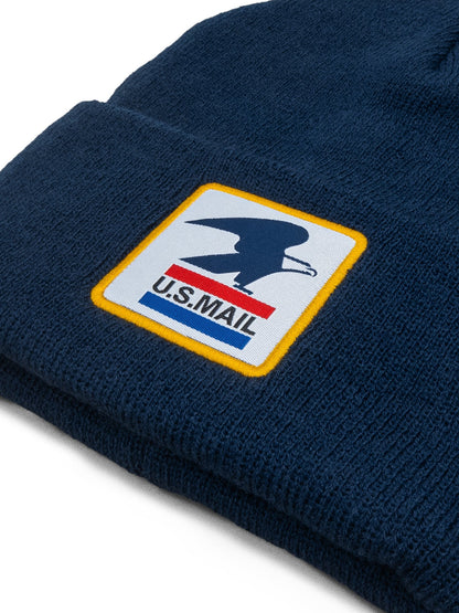 USPS United States Postal Service Knit Beanie Hat Navy Blue