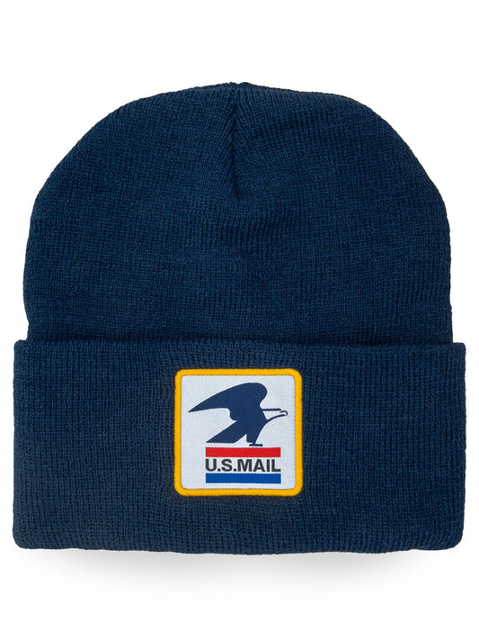 USPS United States Postal Service Knit Beanie Hat Navy Blue