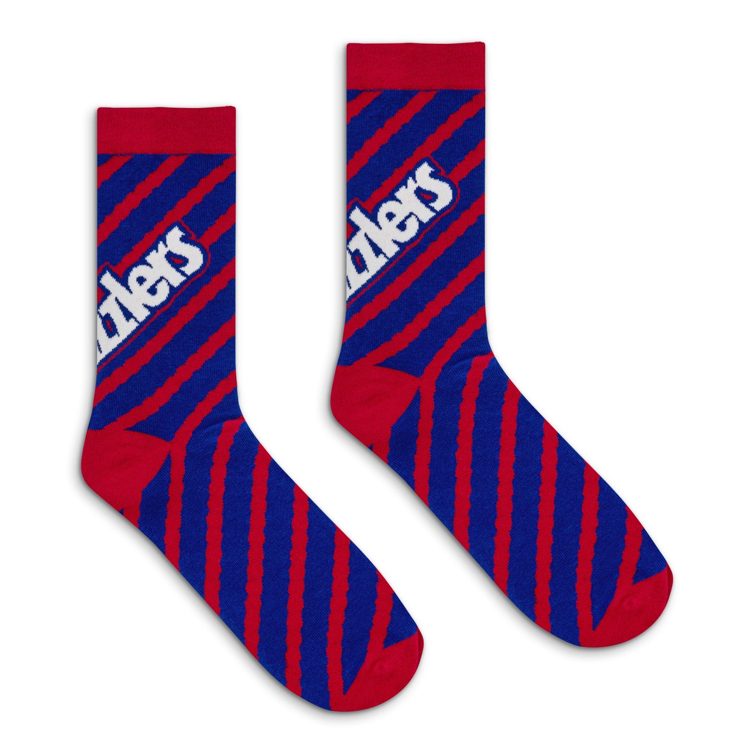 Twizzlers Retro Candy Logo Striped Crew Socks Red/Blue