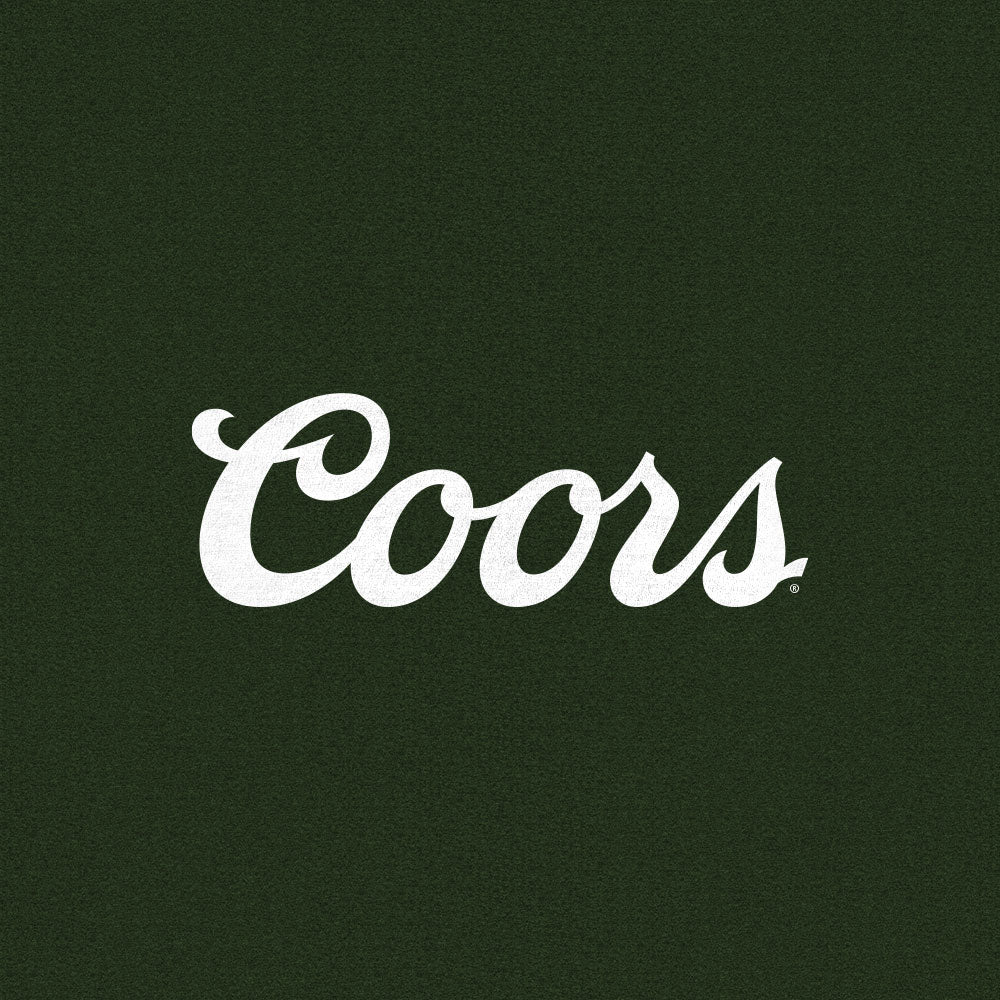 Coors Banquet Double Sided Long Sleeve Beer Logo Shirt Forest Green