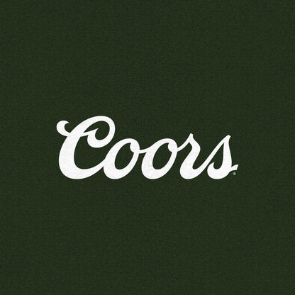 Coors Banquet Double Sided Long Sleeve Beer Logo Shirt Forest Green