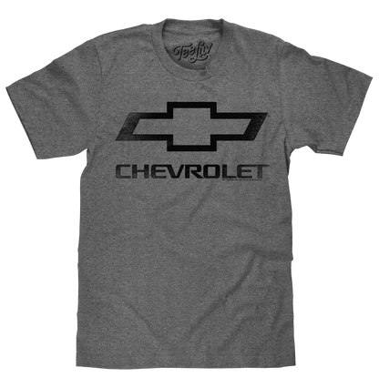 Faded Chevrolet Bowtie Car Logo Mens T Shirt Graphite Heather