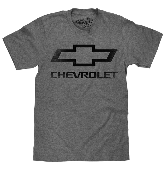 Faded Chevrolet Bowtie Car Logo Mens T Shirt Graphite Heather