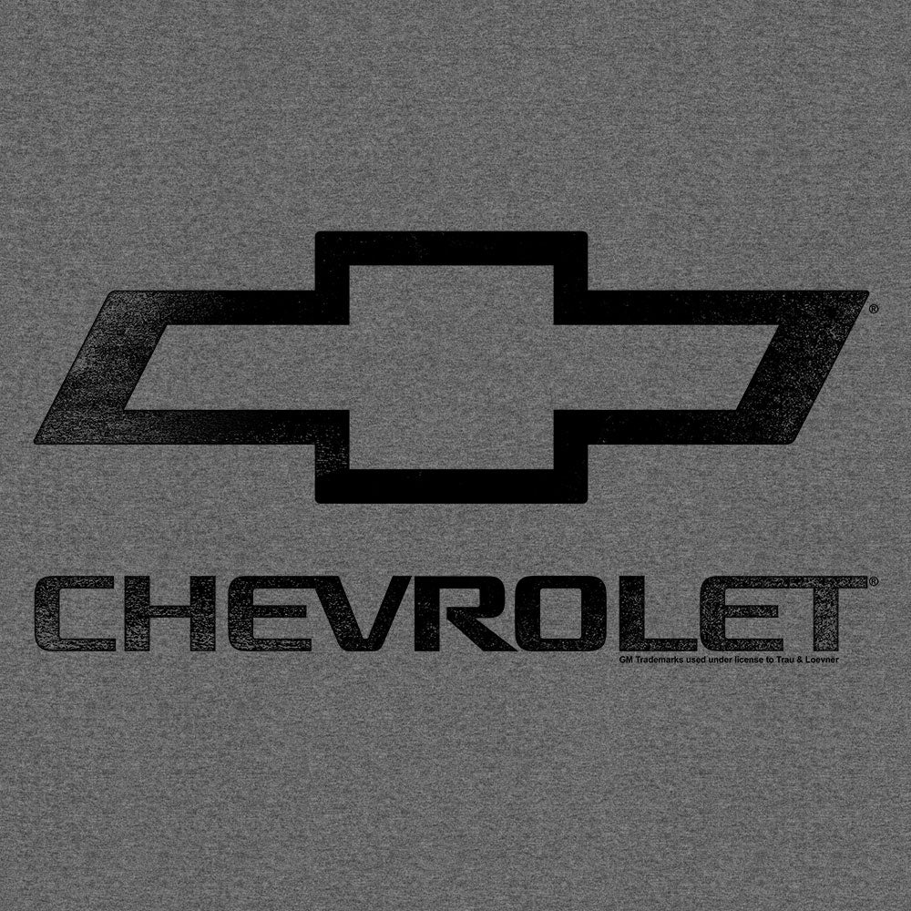 Faded Chevrolet Bowtie Car Logo Mens T Shirt Graphite Heather