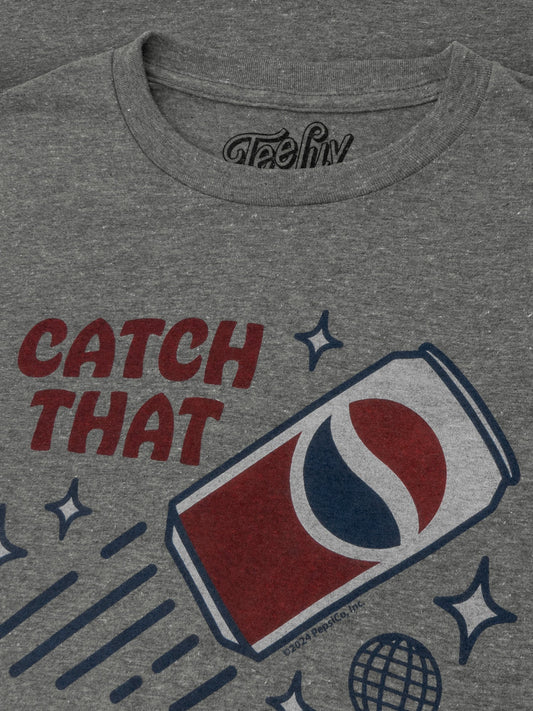 Retro Catch That Pepsi Spirit Soda Logo Mens T Shirt Graphite Heather
