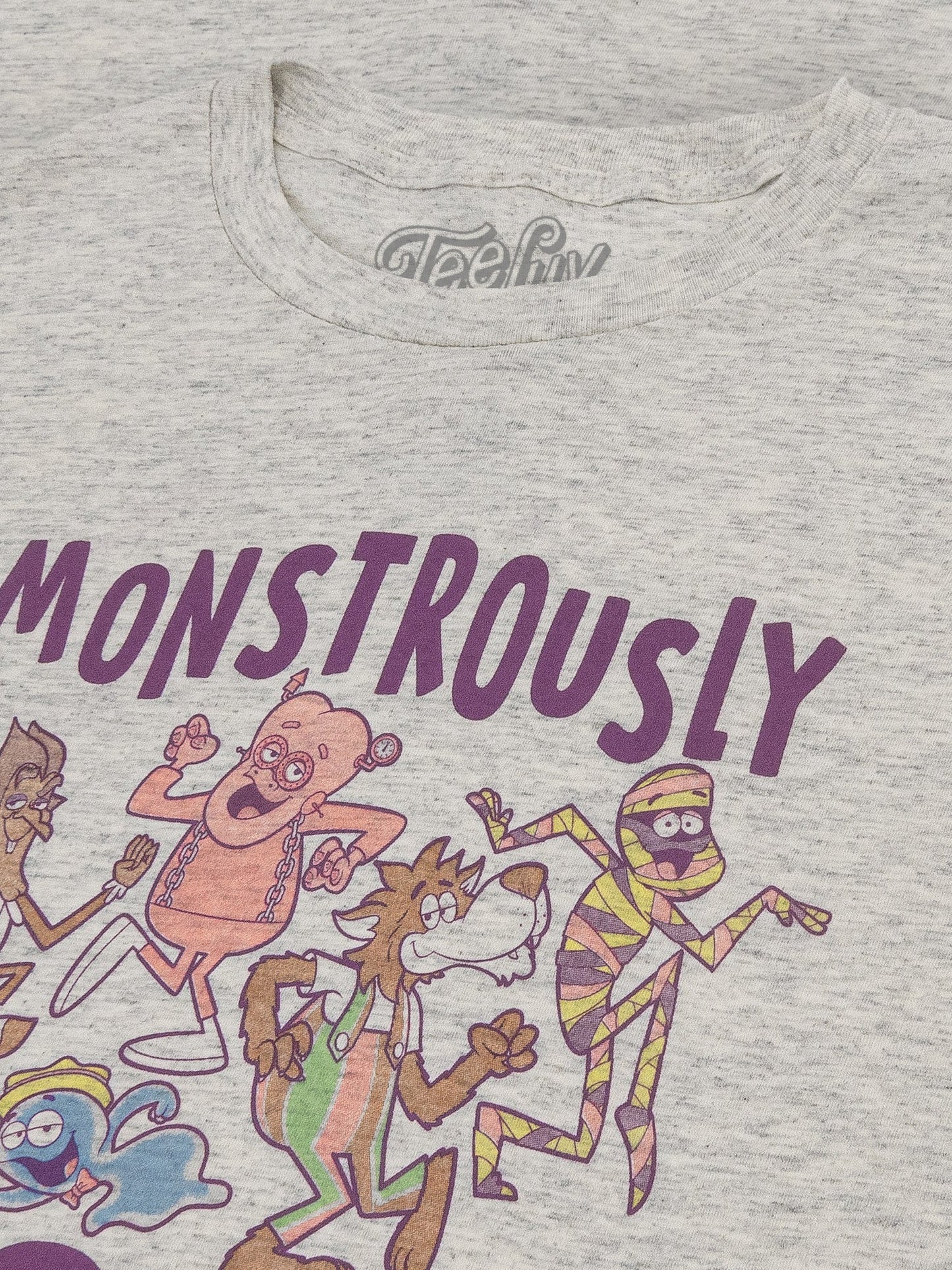 Monstrously Good General Mills Cereal Monster Cartoon Mascots Mens T Shirt Heather Oatmeal