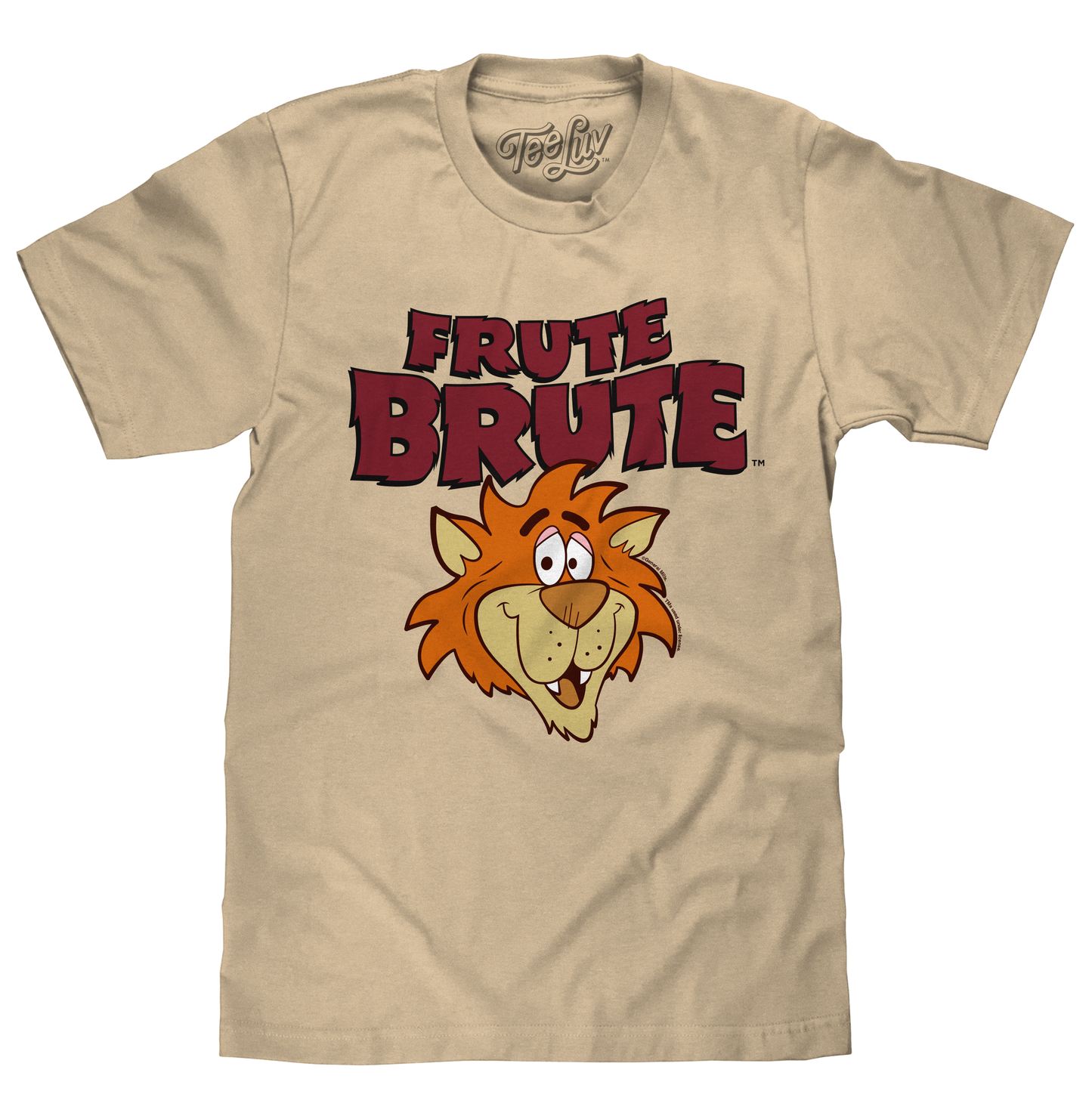 Frute Brute Cereal Retro 70s Cartoon Werewolf Mens T Shirt Cream