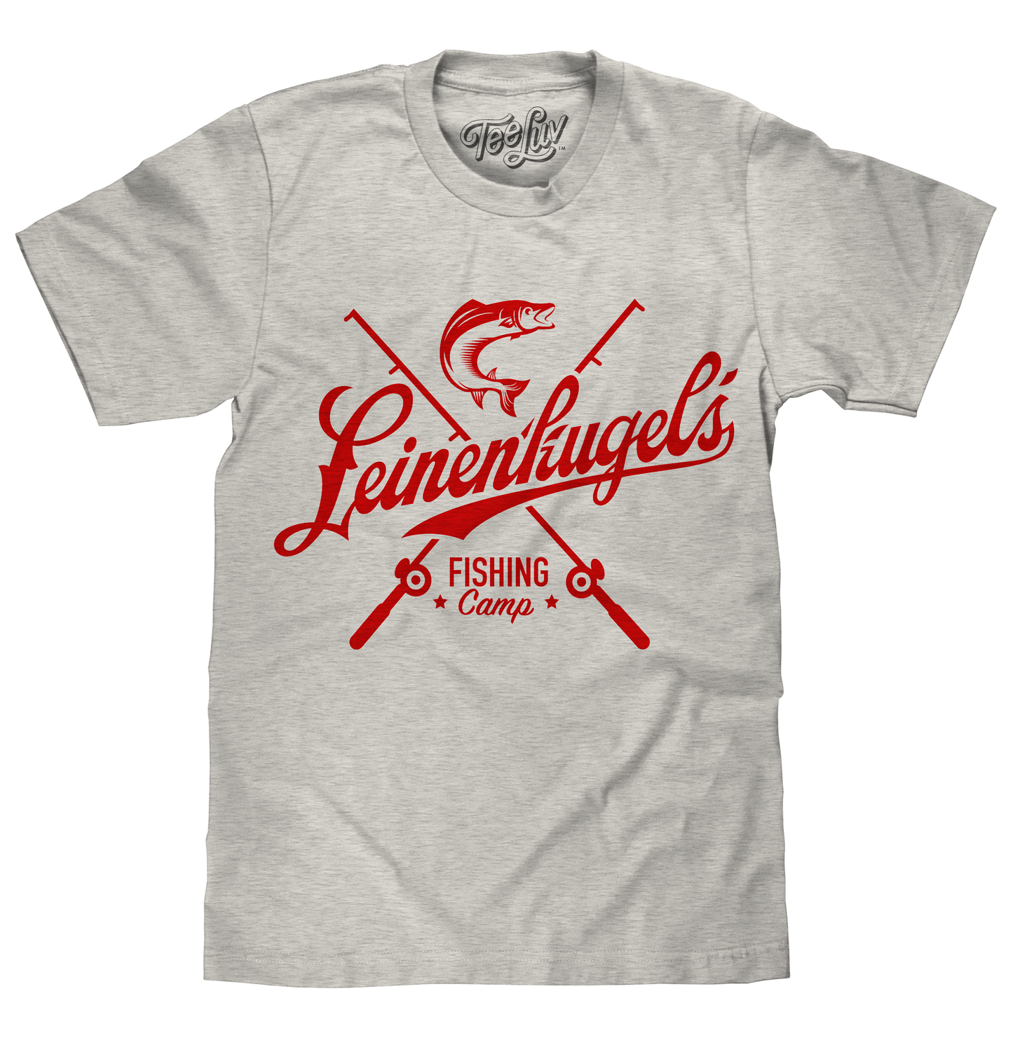 Leinenkugel's Fishing Camp Beer Logo Mens T Shirt Ash Gray