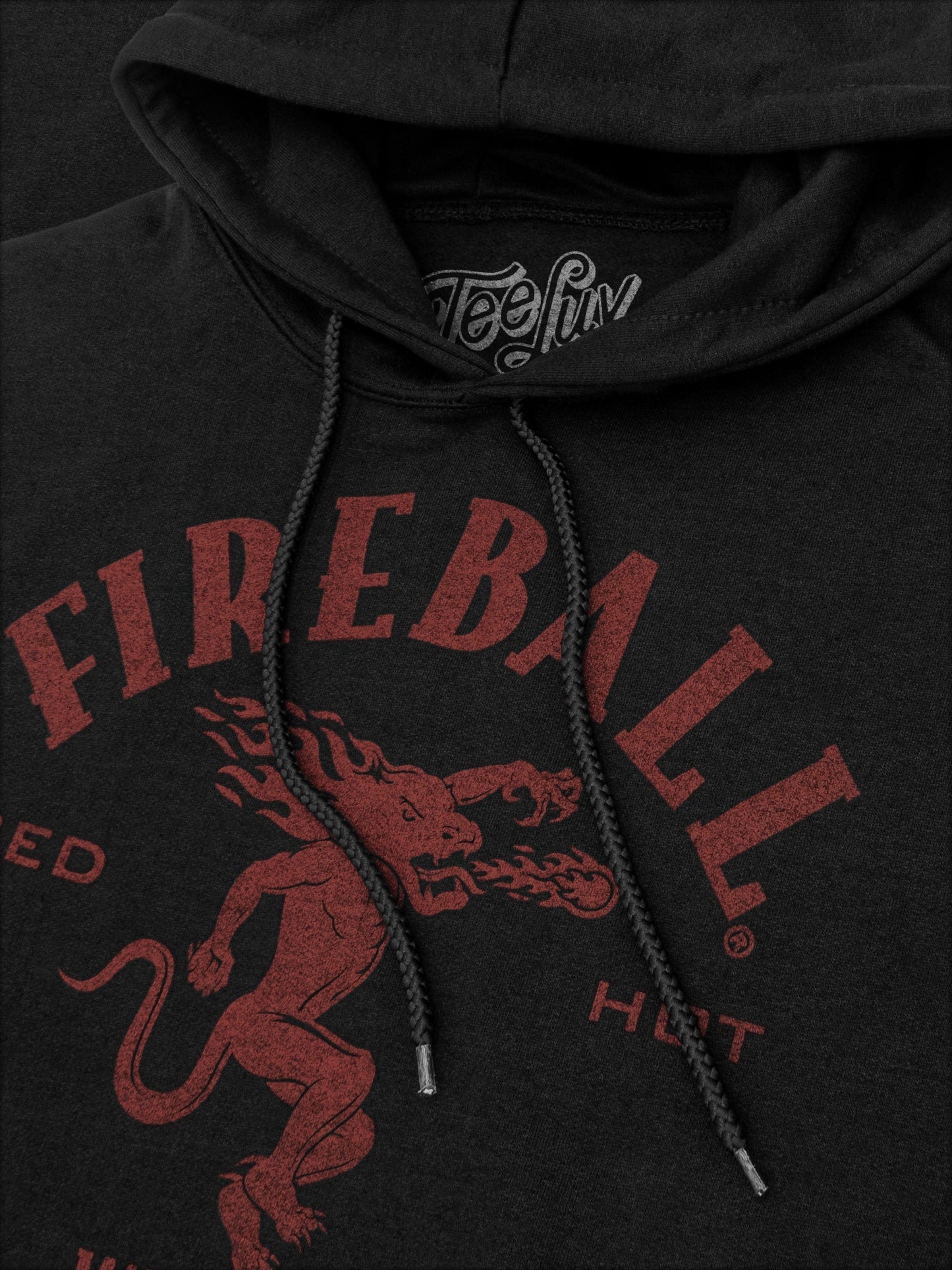 Fireball Whisky Dragon Hooded Sweatshirt Hoodie Black