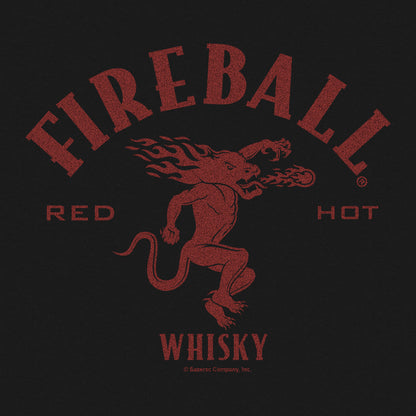 Fireball Whisky Dragon Hooded Sweatshirt Hoodie Black