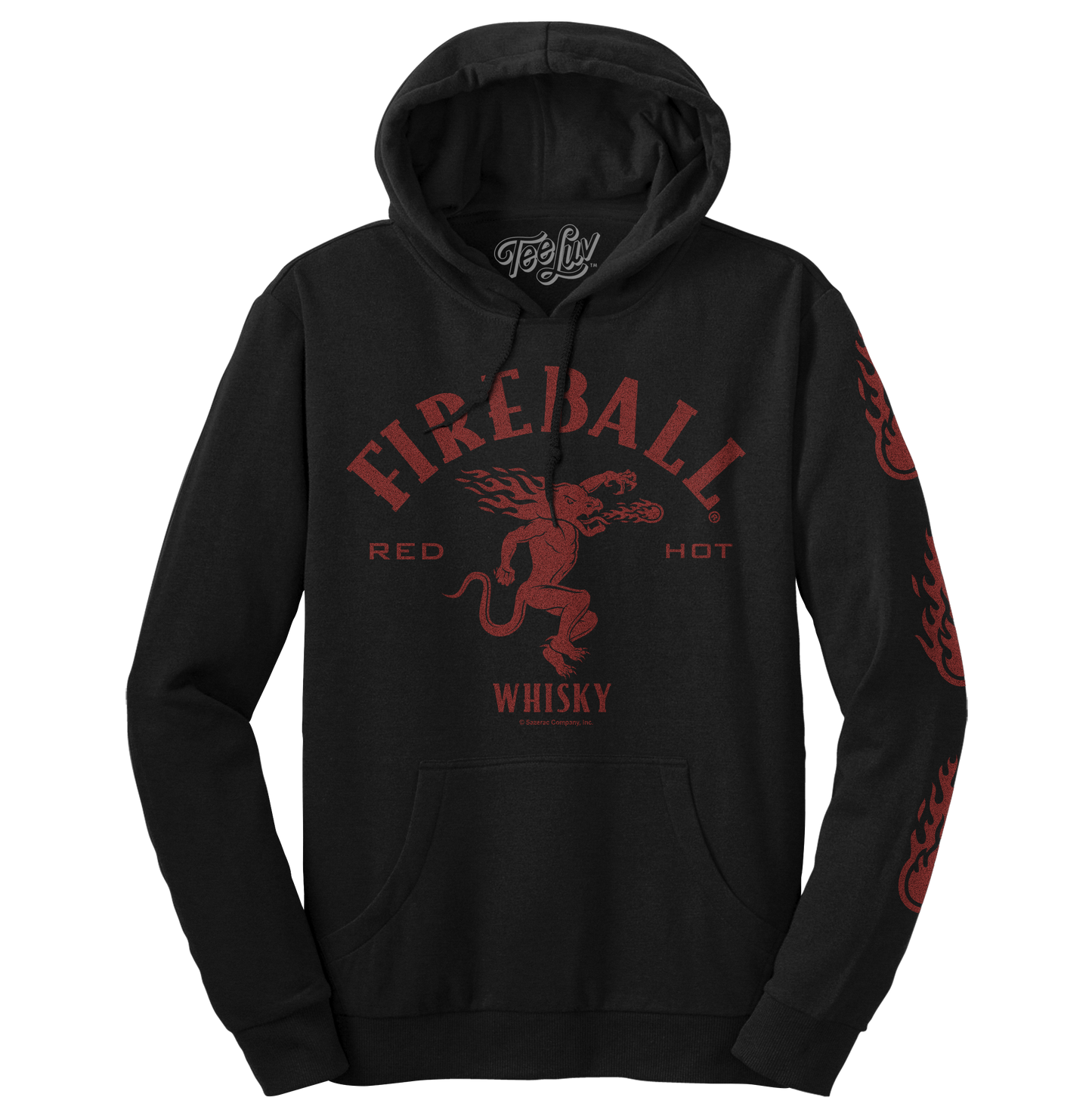 Fireball Whisky Dragon Hooded Sweatshirt Hoodie Black