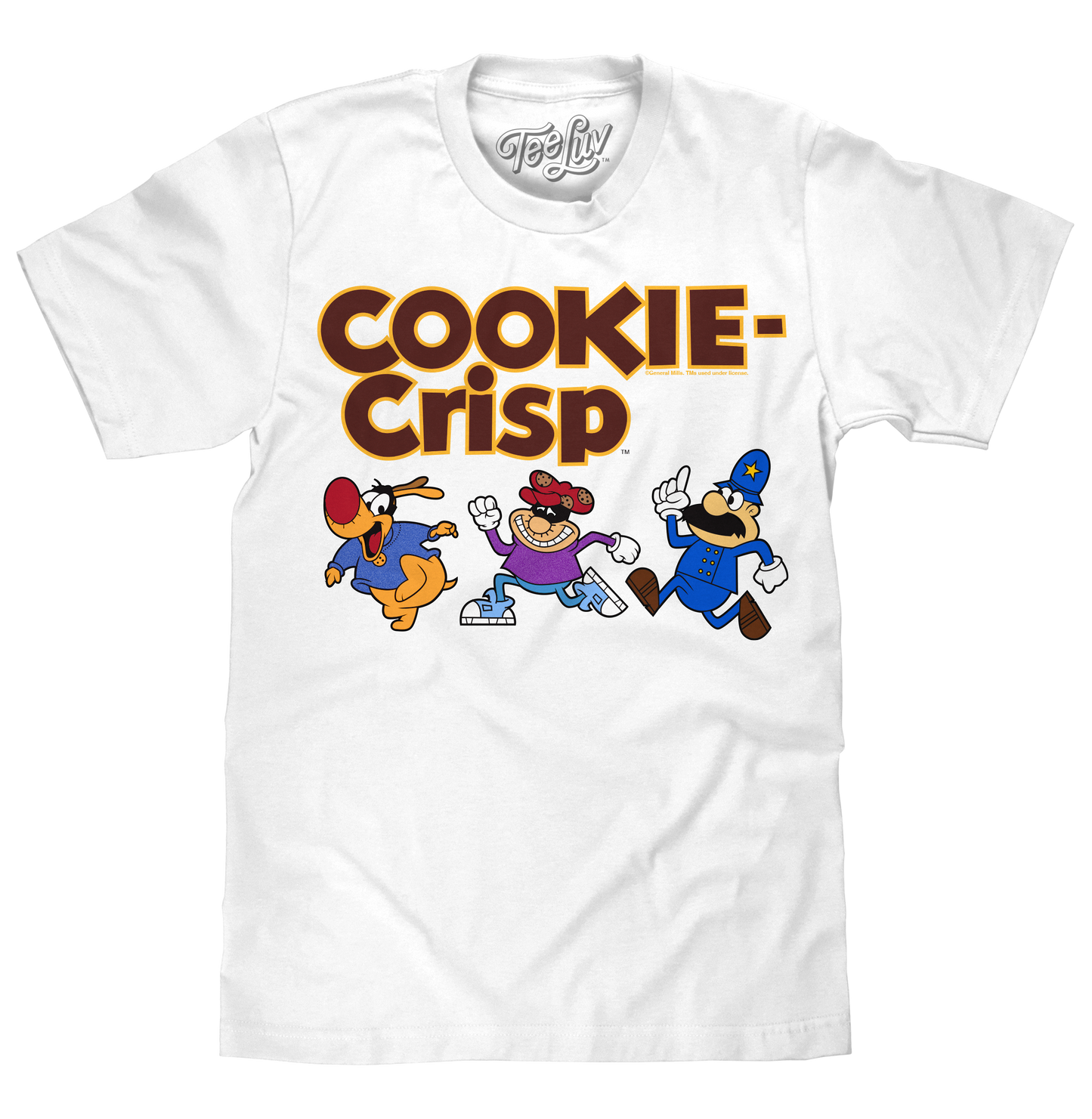 Cookie Crisp Cereal Mascot Mens T Shirt White