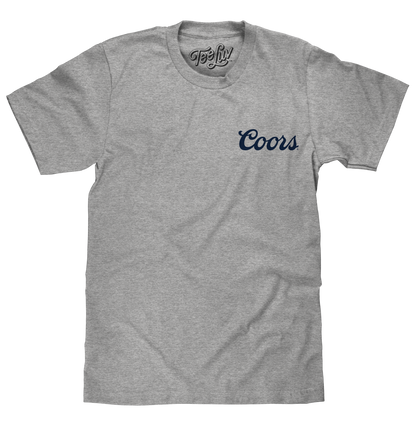 Coors Banquet Since 1873 Front and Back Print Mens T Shirt Athletic Heather Gray