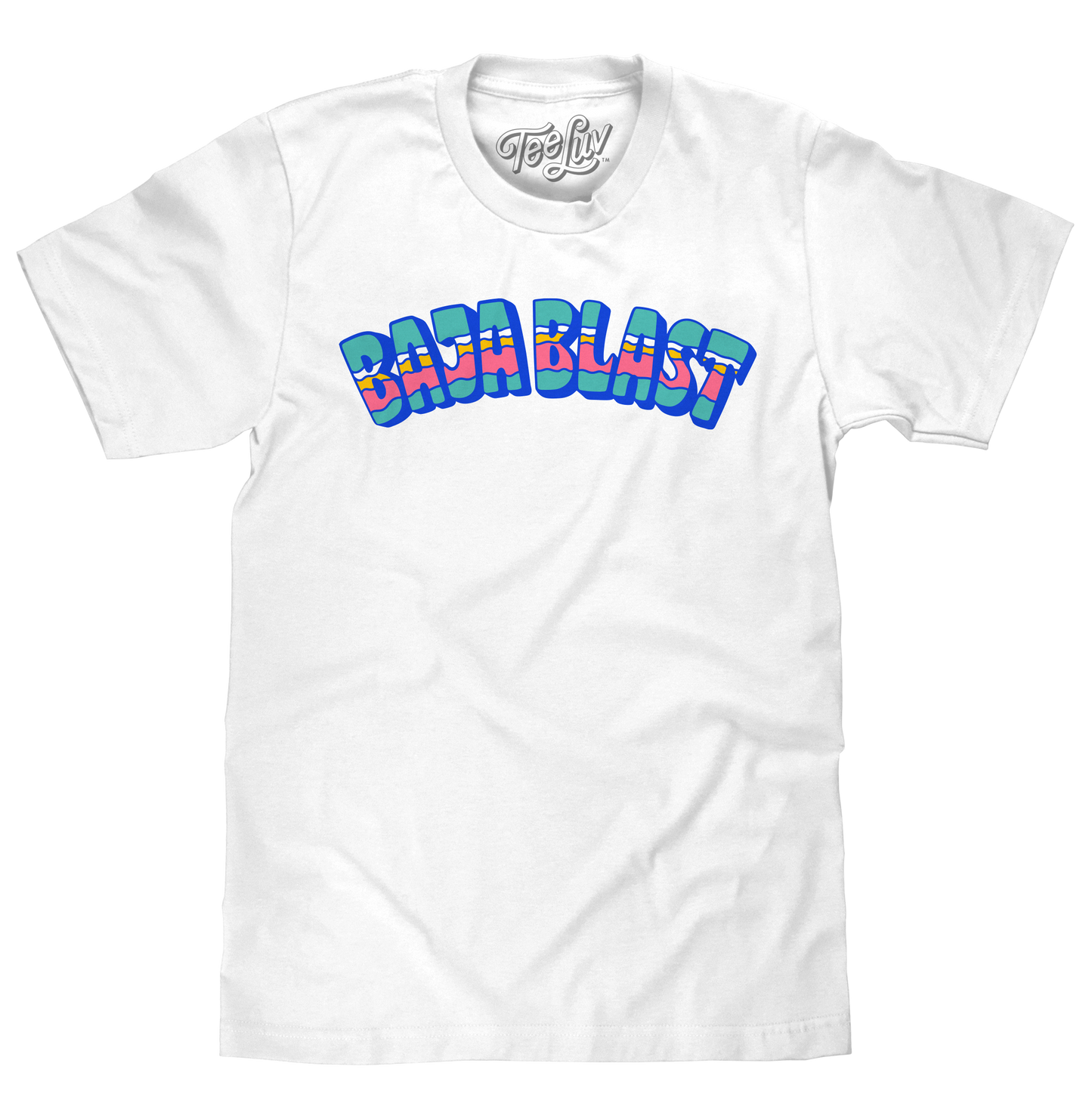 Mtn Dew Baja Blast Soda Tropical Mens T Shirt White