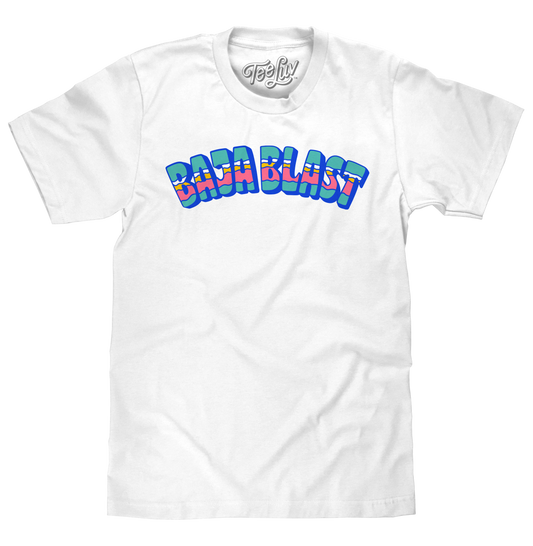 Mtn Dew Baja Blast Soda Tropical Mens T Shirt White